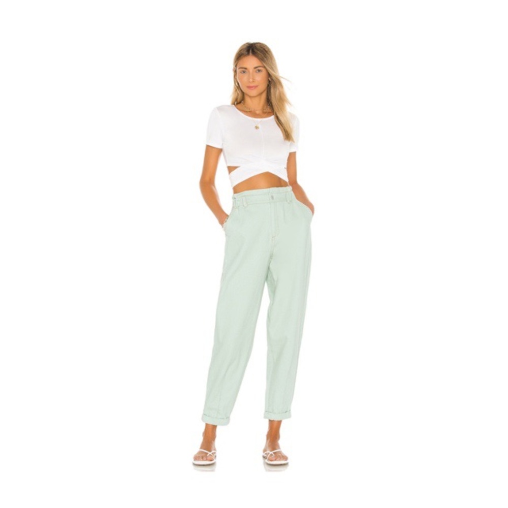 NWT Lovers + Friends Gabin Paperbag Jeans